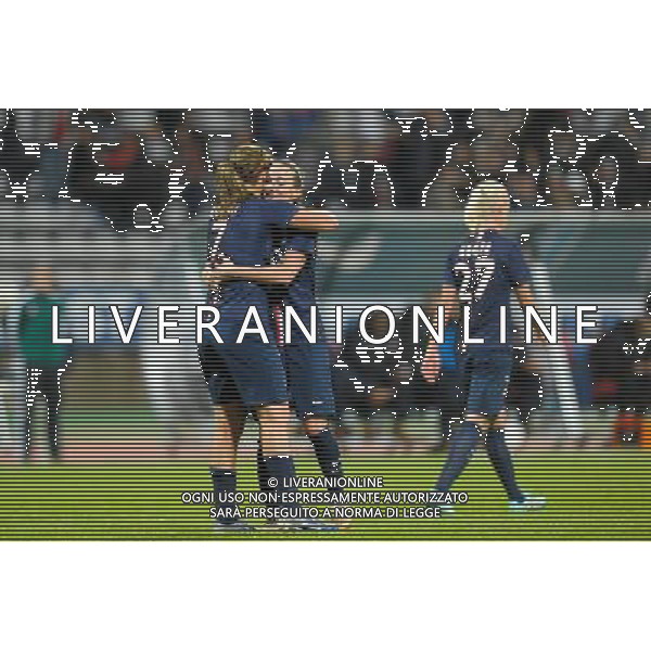 Joie PSG / Lindsey Horan / Kosovare Asllani - 15.10.2104 - PSG / Twente - Champions League Photo : Andre Ferreira / Icon Sport AG ALDO LIVERANI SAS ONLY ITALY