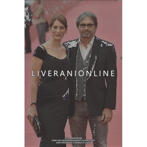 Roma - 16/10/2014 - Auditorium Parco della Musica - Festival Internazionale del Film di Roma - Red carpet del film \' Mio papa\' \' - nella foto: Michela Miconi con il marito Mario Graiani / Ph. Fabrizio Corradetti - Ag. Aldo Liverani sas