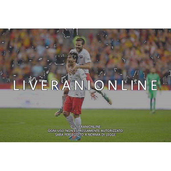 Joie Yohan CABAYE / Maxwell SHERRER - 17.10.2014 - Lens / Paris Saint Germain - 10eme journee de Ligue 1 - Photo : Andre Ferreira / Icon Sport AG ALDO LIVERANI SAS ONLY ITALY