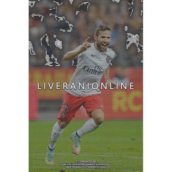 Joie Yohan CABAYE - 17.10.2014 - Lens / Paris Saint Germain - 10eme journee de Ligue 1 - Photo : Andre Ferreira / Icon Sport AG ALDO LIVERANI SAS ONLY ITALY