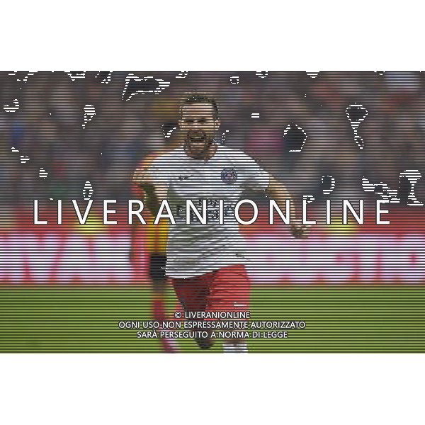 Joie Yohan CABAYE - 17.10.2014 - Lens / Paris Saint Germain - 10eme journee de Ligue 1 - Photo : Andre Ferreira / Icon Sport AG ALDO LIVERANI SAS ONLY ITALY