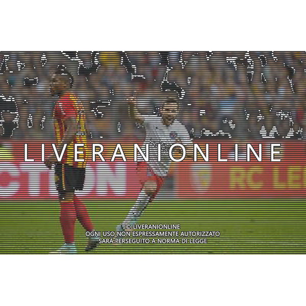 Joie Yohan CABAYE - 17.10.2014 - Lens / Paris Saint Germain - 10eme journee de Ligue 1 - Photo : Andre Ferreira / Icon Sport AG ALDO LIVERANI SAS ONLY ITALY