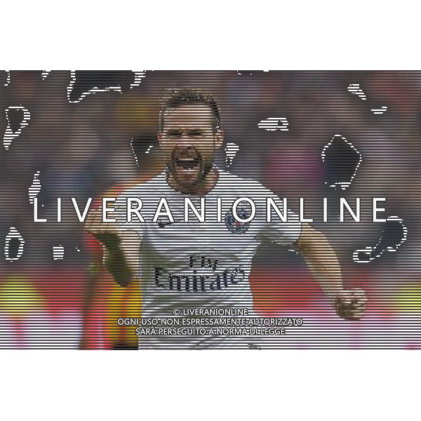 Joie Yohan CABAYE - 17.10.2014 - Lens / Paris Saint Germain - 10eme journee de Ligue 1 - Photo : Andre Ferreira / Icon Sport AG ALDO LIVERANI SAS ONLY ITALY