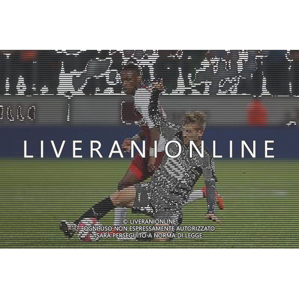 Bouna SARR / Pedro HENRIQUE - 18.10.2014 - Metz / Rennes - 10eme journee de Ligue 1 Photo : Fred Marvaux / Icon Sport /AGENZIA ALDO LIVERANI SAS - ITALY ONLY - EDITORIAL USE ONLY