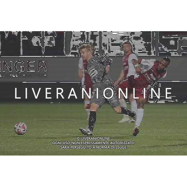 Pedro HENRIQUE / Cheick DOUKOURE - 18.10.2014 - Metz / Rennes - 10eme journee de Ligue 1 Photo : Fred Marvaux / Icon Sport /AGENZIA ALDO LIVERANI SAS - ITALY ONLY - EDITORIAL USE ONLY