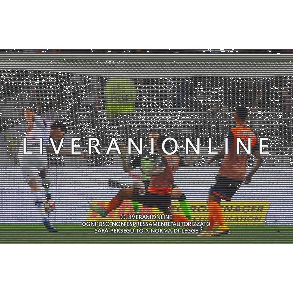 BUT DE Yoann GOURCUFF - 19.10.2014 - Lyon / Montpellier - 10eme journee de Ligue 1 Photo : Jean Paul Thomas / Icon Sport AG ALDO LIVERANI SAS ONLY ITALY