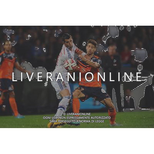 Maxime GONALONS / Paul LASNE - 19.10.2014 - Lyon / Montpellier - 10eme journee de Ligue 1 Photo : Jean Paul Thomas / Icon Sport AG ALDO LIVERANI SAS ONLY ITALY