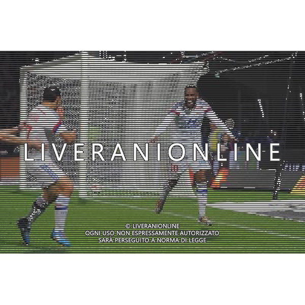 JOIE DE Alexandre LACAZETTE / Steed MALBRANQUE - 19.10.2014 - Lyon / Montpellier - 10eme journee de Ligue 1 Photo : Jean Paul Thomas / Icon Sport AG ALDO LIVERANI SAS ONLY ITALY