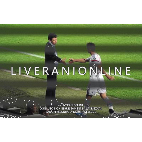 Hubert FOURNIER / Yoann GOURCUFF - 19.10.2014 - Lyon / Montpellier - 10eme journee de Ligue 1 Photo : Jean Paul Thomas / Icon Sport AG ALDO LIVERANI SAS ONLY ITALY