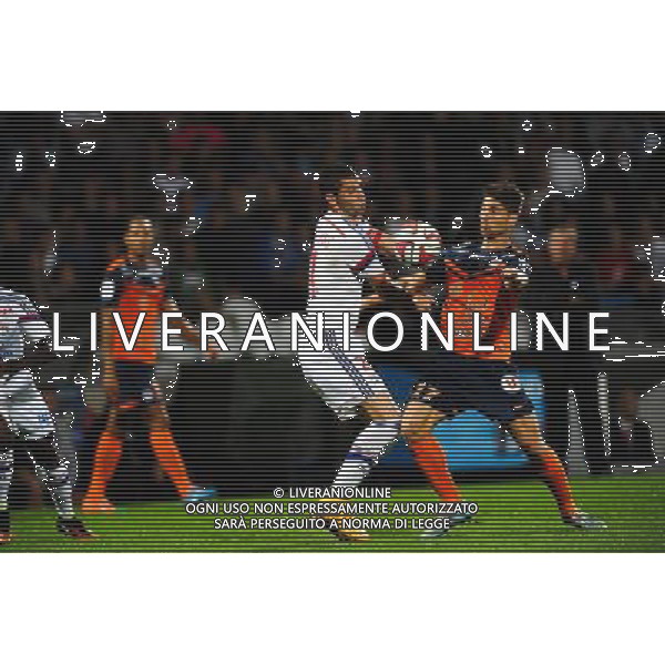 Maxime GONALONS / Paul LASNE - 19.10.2014 - Lyon / Montpellier - 10eme journee de Ligue 1 Photo : Jean Paul Thomas / Icon Sport AG ALDO LIVERANI SAS ONLY ITALY