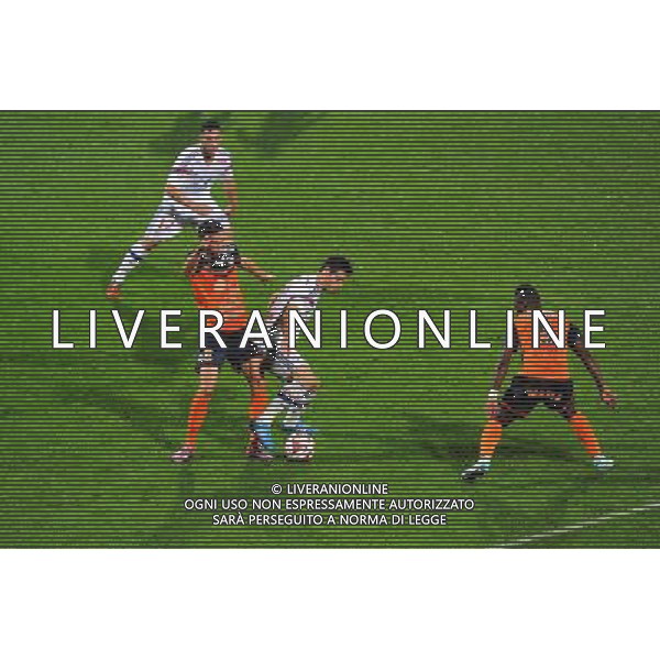Jonas MARTIN / Yoann GOURCUFF - 19.10.2014 - Lyon / Montpellier - 10eme journee de Ligue 1 Photo : Jean Paul Thomas / Icon Sport AG ALDO LIVERANI SAS ONLY ITALY