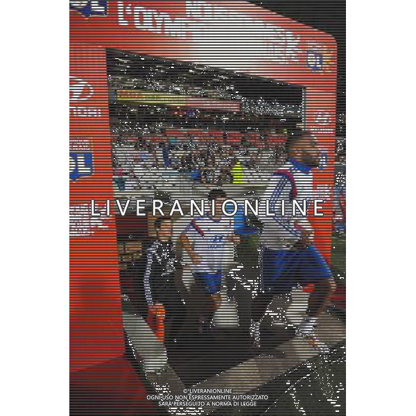 Yoann GOURCUFF / Alexandre LACAZETTE - 19.10.2014 - Lyon / Montpellier - 10eme journee de Ligue 1 Photo : Jean Paul Thomas / Icon Sport AG ALDO LIVERANI SAS ONLY ITALY