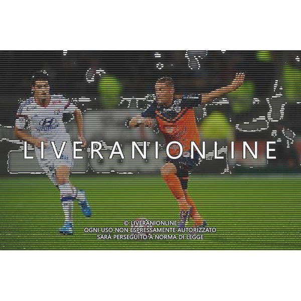 Yoann GOURCUFF / Anthony MOUNIER - 19.10.2014 - Lyon / Montpellier - 10eme journee de Ligue 1 Photo : Jean Paul Thomas / Icon Sport AG ALDO LIVERANI SAS ONLY ITALY