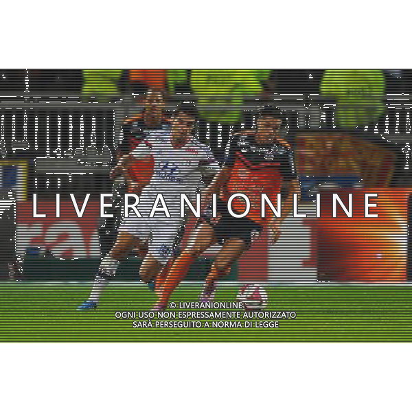 Yoann GOURCUFF / Jonas MARTIN - 19.10.2014 - Lyon / Montpellier - 10eme journee de Ligue 1 Photo : Jean Paul Thomas / Icon Sport AG ALDO LIVERANI SAS ONLY ITALY
