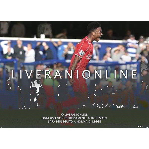 Liverpool\'s Raheem Sterling celebrates the winning goal Football - Barclays Premiership - Queens Park Rangers v Liverpool - Sunday 19th October 2014 - Loftus Road - London © CameraSport - 43 Linden Ave. Countesthorpe. Leicester. England. LE8 5PG - Tel: +44 (0) 116 277 4147 - admin@camerasport.com - www.camerasport.com /Agenzia Aldo Liverani sas - ITALY ONLY - EDITORIAL USE ONLY