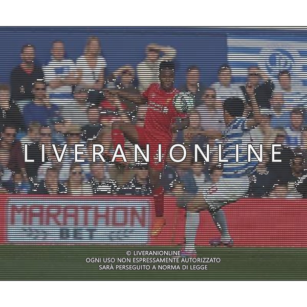 Liverpool\'s Raheem Sterling in action during todays match Football - Barclays Premiership - Queens Park Rangers v Liverpool - Sunday 19th October 2014 - Loftus Road - London © CameraSport - 43 Linden Ave. Countesthorpe. Leicester. England. LE8 5PG - Tel: +44 (0) 116 277 4147 - admin@camerasport.com - www.camerasport.com /Agenzia Aldo Liverani sas - ITALY ONLY - EDITORIAL USE ONLY