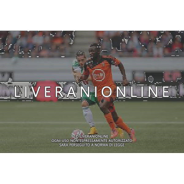 Gilles SUNU / Romain HAMOUMA - 18.10.2014 - Lorient / Saint Etienne - 10eme journee de Ligue 1 Photo : Vincent Michel / Icon Sport /Agenzia Aldo Liverani sas - ITALY ONLY - EDITORIAL USE ONLY