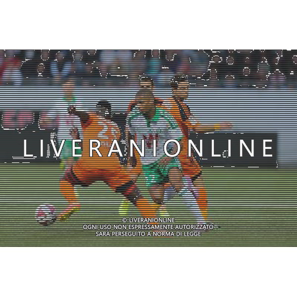 Kevin MONNET PAQUET - 18.10.2014 - Lorient / Saint Etienne - 10eme journee de Ligue 1 Photo : Vincent Michel / Icon Sport /Agenzia Aldo Liverani sas - ITALY ONLY - EDITORIAL USE ONLY