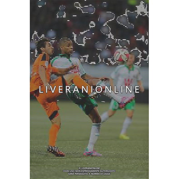 Kevin MONNET PAQUET / PEDRINHO - 18.10.2014 - Lorient / Saint Etienne - 10eme journee de Ligue 1 Photo : Vincent Michel / Icon Sport /Agenzia Aldo Liverani sas - ITALY ONLY - EDITORIAL USE ONLY