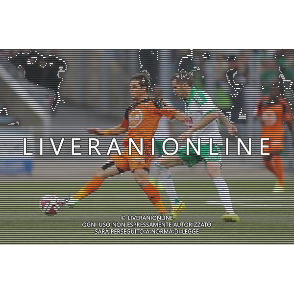 Mathieu COUTADEUR / Benjamin CORGNET - 18.10.2014 - Lorient / Saint Etienne - 10eme journee de Ligue 1 Photo : Vincent Michel / Icon Sport /Agenzia Aldo Liverani sas - ITALY ONLY - EDITORIAL USE ONLY