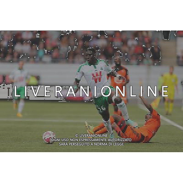 Moustapha SALL / Sadio DIALLO - 18.10.2014 - Lorient / Saint Etienne - 10eme journee de Ligue 1 Photo : Vincent Michel / Icon Sport /Agenzia Aldo Liverani sas - ITALY ONLY - EDITORIAL USE ONLY