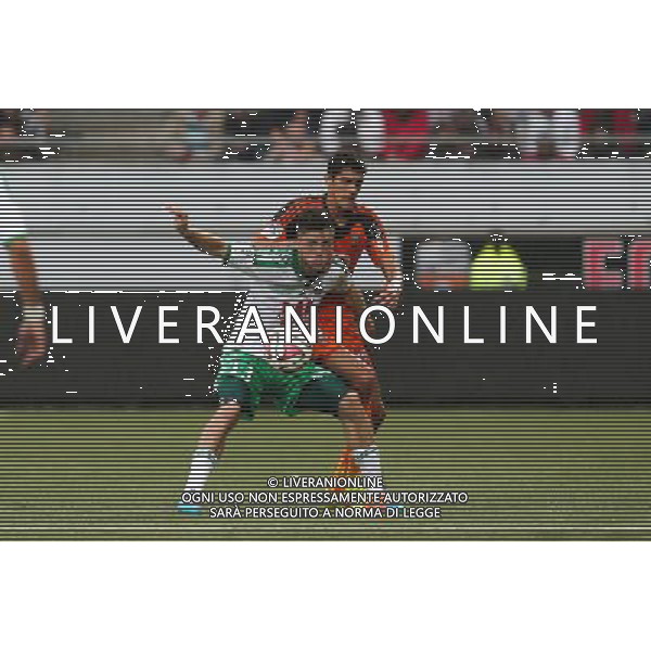 Ricky VAN WOLFSWINKEL / Francois BELLUGOU - 18.10.2014 - Lorient / Saint Etienne - 10eme journee de Ligue 1 Photo : Vincent Michel / Icon Sport /Agenzia Aldo Liverani sas - ITALY ONLY - EDITORIAL USE ONLY