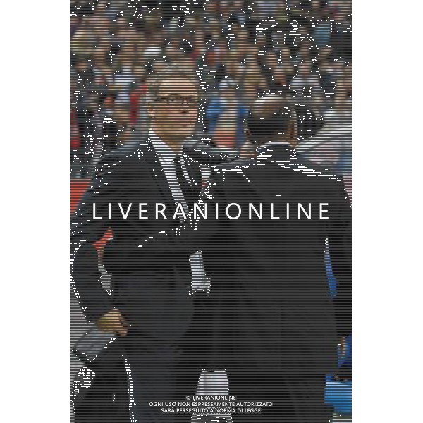 Antoine Kombouare / Laurent Blanc - 17.10.2104 - Lens / PSG - 10eme journee de Ligue 1 Photo : Andre Ferreira / Icon Sport AG ALDO LIVERANI SAS ONLY ITALY