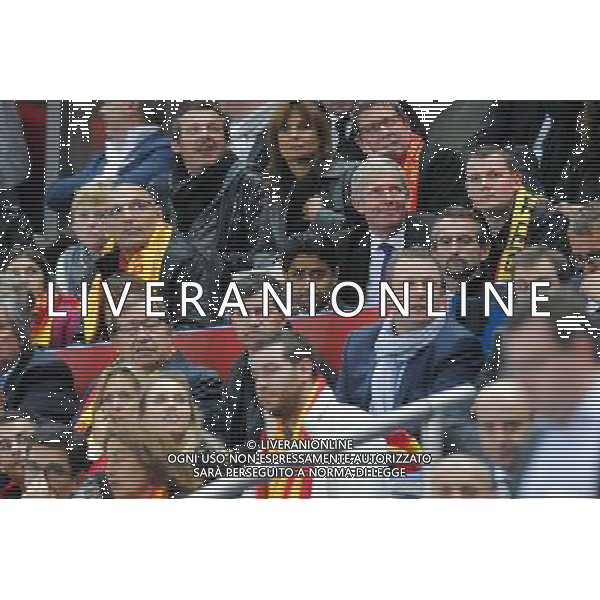 Guy ROUX / Nasser Al Khelaifi / Jean Claude Blanc - 17.10.2104 - Lens / PSG - 10eme journee de Ligue 1 Photo : Andre Ferreira / Icon Sport AG ALDO LIVERANI SAS ONLY ITALY