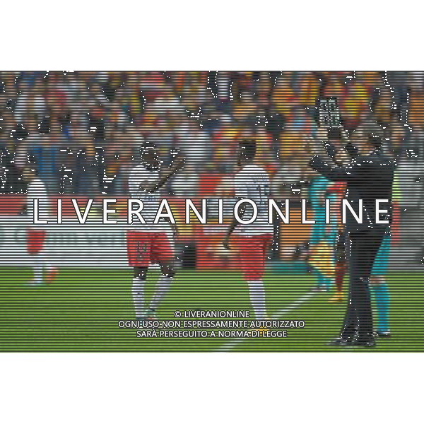 Blaise Matuidi / Jean Christophe Bahebeck - 17.10.2104 - Lens / PSG - 10eme journee de Ligue 1 Photo : Andre Ferreira / Icon Sport AG ALDO LIVERANI SAS ONLY ITALY