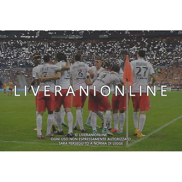 Joie PSG / Yohan Cabaye - 17.10.2104 - Lens / PSG - 10eme journee de Ligue 1 Photo : Andre Ferreira / Icon Sport AG ALDO LIVERANI SAS ONLY ITALY