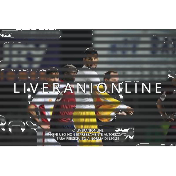 CARTON ROUGE ET SORTIE POUR LE GOAL Mehdi JEANNIN - 17.10.2014 - Clermont / Ajaccio - 11eme journee de Ligue 2 - Photo : Jean Paul Thomas / Icon Sport AG ALDO LIVERANI SAS ONLY ITALY