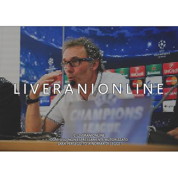 Laurent BLANC - 20.10.2014 - Conference de presse - Paris Saint Germain - Ligue des Champions Photo : Dave Winter / Icon Sport AG ALDO LIVERANI SAS ONLY ITALY