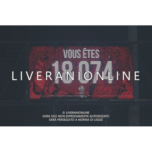 Illustration tableau affichage frequentation spectateurs - 18.10.2014 - Metz / Rennes - 10eme journee de Ligue 1 Photo : Fred Marvaux / Icon Sport AG ALDO LIVERANI SAS ONLY ITALY *** Local Caption ***