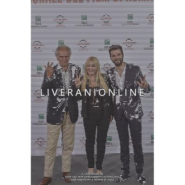 Roma - 20/10/2014 - Auditorium Parco della Musica - Festival Internazionale del Film di Roma - Photocall del film \' Tre Tocchi \' - nella foto: Marco Risi con i produttori Monika Bacardi ed Andrea Iervolino / Ph. Fabrizio Corradetti - Ag. Aldo Liverani sas