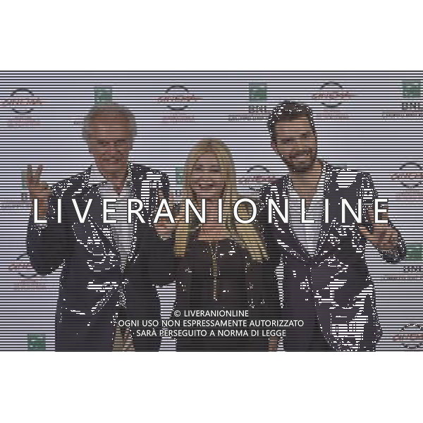 Roma - 20/10/2014 - Auditorium Parco della Musica - Festival Internazionale del Film di Roma - Photocall del film \' Tre Tocchi \' - nella foto: Marco Risi con i produttori Monika Bacardi ed Andrea Iervolino / Ph. Fabrizio Corradetti - Ag. Aldo Liverani sas