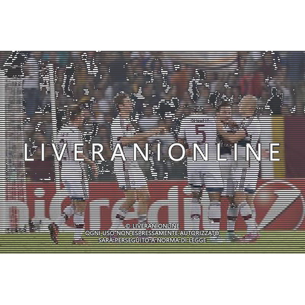 Roma - 21/10/2014 - Stadio Olimpico - Uefa Champions League 2014/2015 - AS Roma vs Bayern Monaco - nella foto: Mario Gotze festeggiato dai compagni / Ph Fabrizio Corradetti - Ag. Aldo Liverani sas