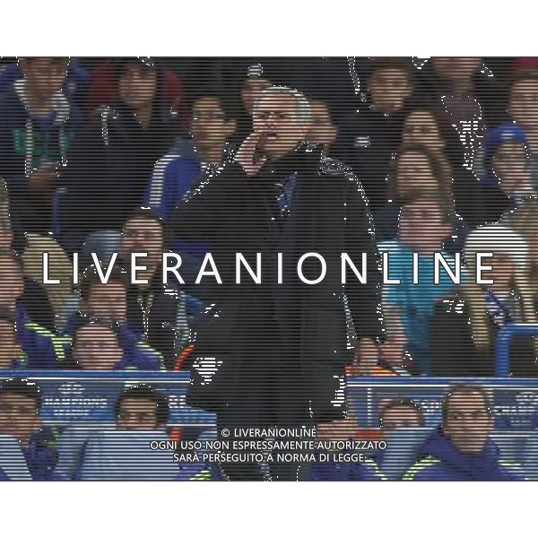 Chelsea manager JosŽ Mourinho Photographer KieranGalvin/CameraSport Football - UEFA Champions League Group G - Chelsea v Maribor - Tuesday 21st October 2014 - Stamford Bridge - London © CameraSport - 43 Linden Ave. Countesthorpe. Leicester. England. LE8 5PG - Tel: +44 (0) 116 277 4147 - admin@camerasport.com - www.camerasport.com /Agenzia Aldo Liverani sas - ITALY ONLY - EDITORIAL USE ONLY