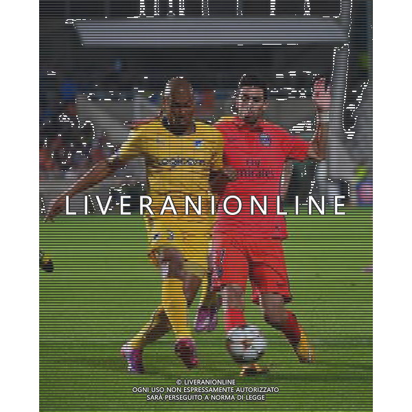 Joao Guilherme Leme AMORIM / Javier PASTORE - 21.10.2014 - Apoel Nicosie / Paris Saint Germain - Champions League Photo : Dave Winter / Icon Sport /Agenzia Aldo Liverani sas - ITALY ONLY - EDITORIAL USE ONLY
