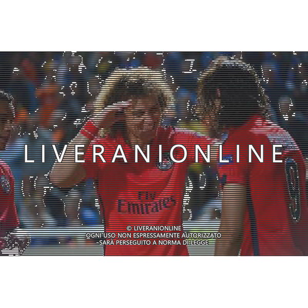 Joie David LUIZ / Edinson CAVANI - 21.10.2014 - Apeol Nicosie / Paris Saint Germain - Champions League Photo : Dave Winter / Icon Sport /Agenzia Aldo Liverani sas - ITALY ONLY - EDITORIAL USE ONLY