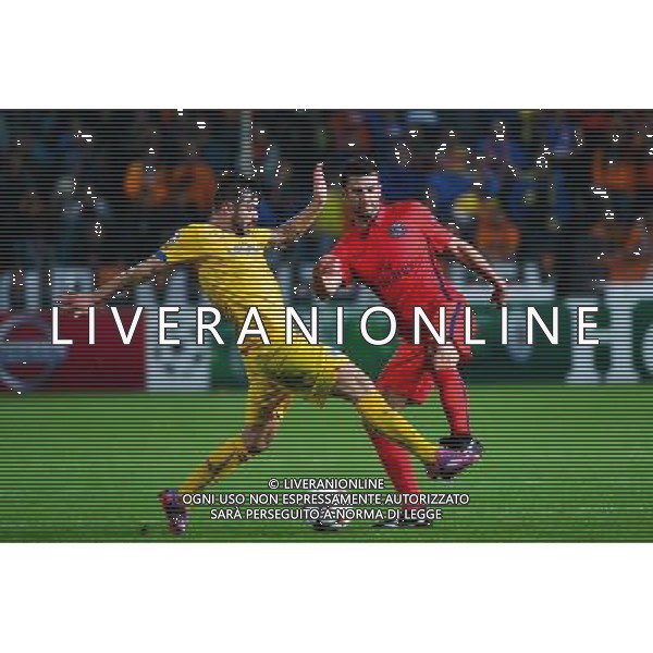 Thiago MOTTA / Tiago GOMES - 21.10.2014 - Apeol Nicosie / Paris Saint Germain - Champions League Photo : Dave Winter / Icon Sport /Agenzia Aldo Liverani sas - ITALY ONLY - EDITORIAL USE ONLY