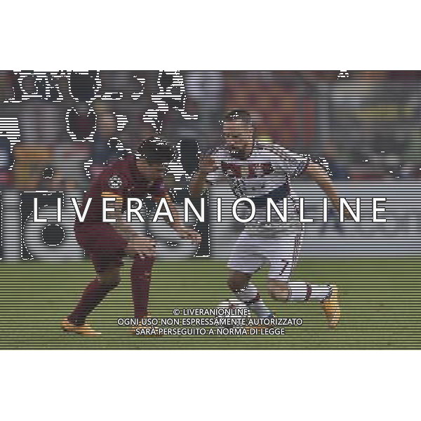 Roma - 21/10/2014 - Stadio Olimpico - Uefa Champions League 2014/2015 - AS Roma vs Bayern Monaco - nella foto: Franck Ribery e Juan Manuel Iturbe / Ph Fabrizio Corradetti - Ag. Aldo Liverani sas