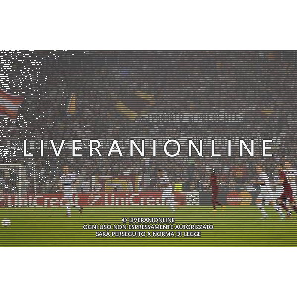 Roma - 21/10/2014 - Stadio Olimpico - Uefa Champions League 2014/2015 - AS Roma vs Bayern Monaco - nella foto: Striscione esposto dai tifosi della Roma in curva sud / Ph Fabrizio Corradetti - Ag. Aldo Liverani sas