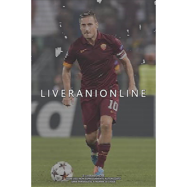 Roma - 21/10/2014 - Stadio Olimpico - Uefa Champions League 2014/2015 - AS Roma vs Bayern Monaco - nella foto: Francesco Totti / Ph Fabrizio Corradetti - Ag. Aldo Liverani sas