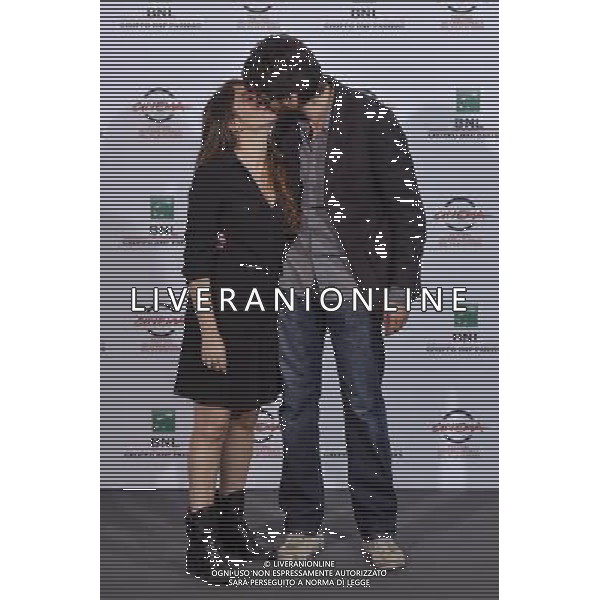 Roma - 22/10/2014 - Auditorium Parco della Musica - Festival Internazionale del Film di Roma - Photocall del film \' Fino a qui tutto bene \' - nella foto: Roan Johnson il regista del film con Ottavia Madeddu sceneggiatrice / Ph. Fabrizio Corradetti - Ag. Aldo Liverani sas