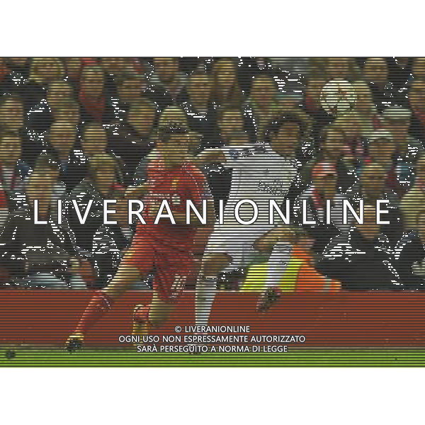 Liverpool\'s Philippe Coutinho and Real Madrid\'s Marcelo battle for the ball Photographer Dave Howarth/CameraSport Football - UEFA Champions League Group B - Liverpool v Real Madrid - Wednesday 22nd October 2014 - Anfield - Liverpool © CameraSport - 43 Linden Ave. Countesthorpe. Leicester. England. LE8 5PG - Tel: +44 (0) 116 277 4147 - admin@camerasport.com - www.camerasport.com AG ALDO LIVERANI SAS ONLY ITALY
