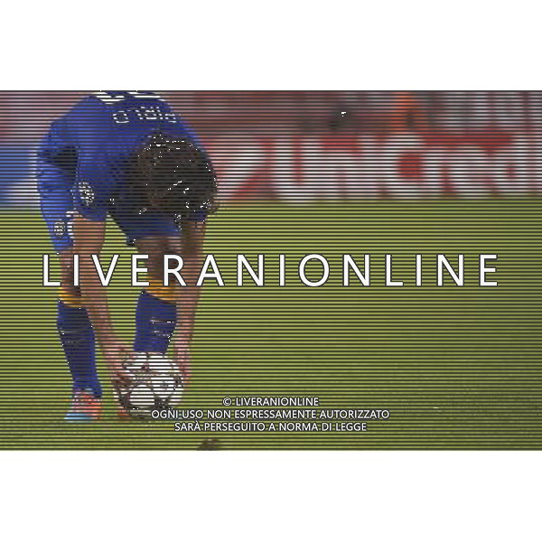 Olympiakos vs Juventus Champions League 2014/2015 - Atene 22 ottobre 2014 Nella foto: Andrea Pirlo prepara il pallone per la punizione ©tardito/Agenzia Aldo Liverani sas 