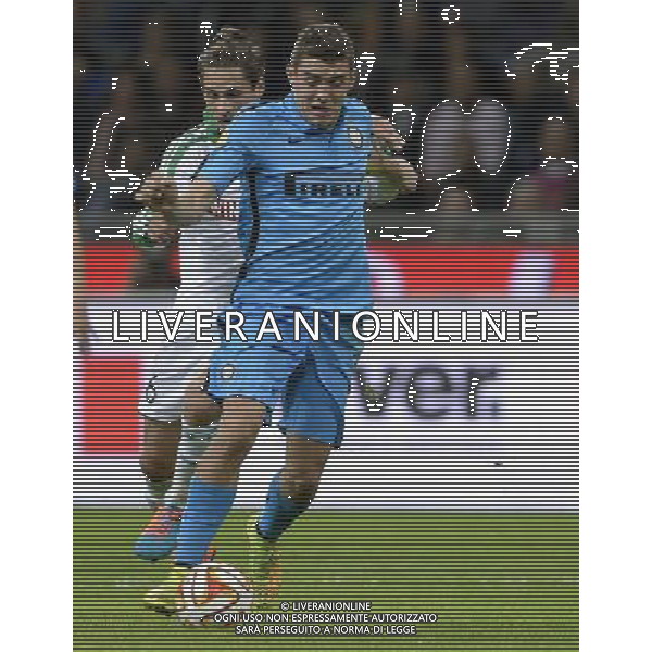 UEFA Europa League 2014/2015 Gruppo F Milano - 23.10.2014 Inter-St. Etienne Nella Foto:kovacic-clement /Ph.Vitez-Ag. Aldo Liverani