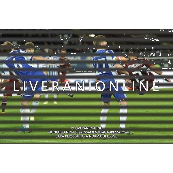 UEFA Europa League - Fase a gironi 3¡ Giornata Gruppo B Torino 23-10-2014 Stadio Olimpico Torino vs HJK Helsinki nella foto Quagliarella vicino al 3 a 0 in acrobazia foto Roberto Garavaglia - ag. Aldo Liverani