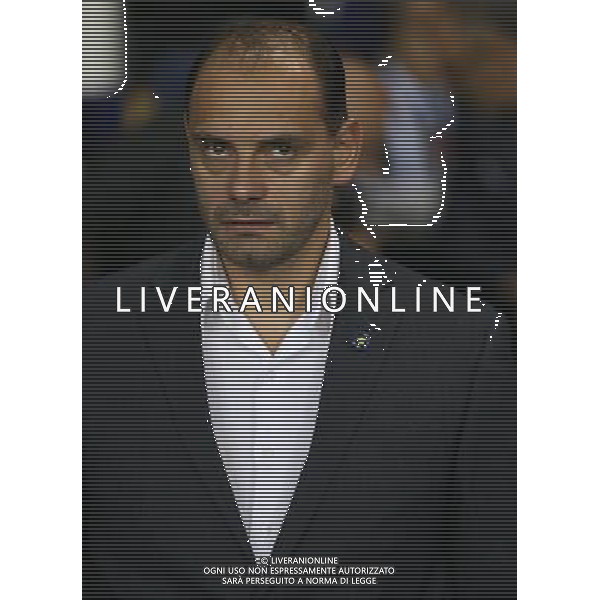 Asteras Tripolis manager Staikos Vergetis Photographer Kieran Galvin/CameraSport Football - UEFA Europa League First Round Group C - Tottenham Hotspur v Asteras Tripolis - Thursday 23rd October 2014 - White Hart Lane - London © CameraSport - 43 Linden Ave. Countesthorpe. Leicester. England. LE8 5PG - Tel: +44 (0) 116 277 4147 - admin@camerasport.com - www.camerasport.com