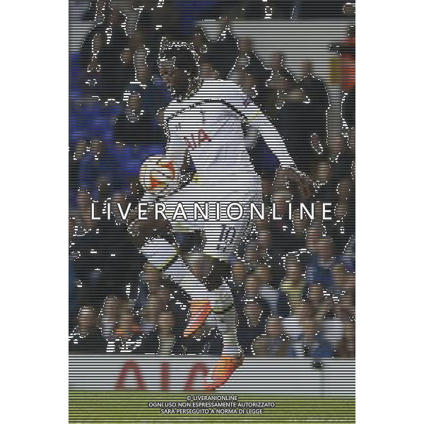 Tottenham Hotspur\'s Emmanuel Adebayor in action during todays match Photographer Kieran Galvin/CameraSport Football - UEFA Europa League First Round Group C - Tottenham Hotspur v Asteras Tripolis - Thursday 23rd October 2014 - White Hart Lane - London © CameraSport - 43 Linden Ave. Countesthorpe. Leicester. England. LE8 5PG - Tel: +44 (0) 116 277 4147 - admin@camerasport.com - www.camerasport.com